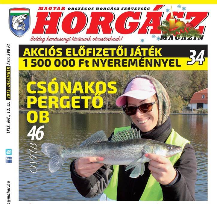 Megjelent a Magyar Horgász decemberi száma
