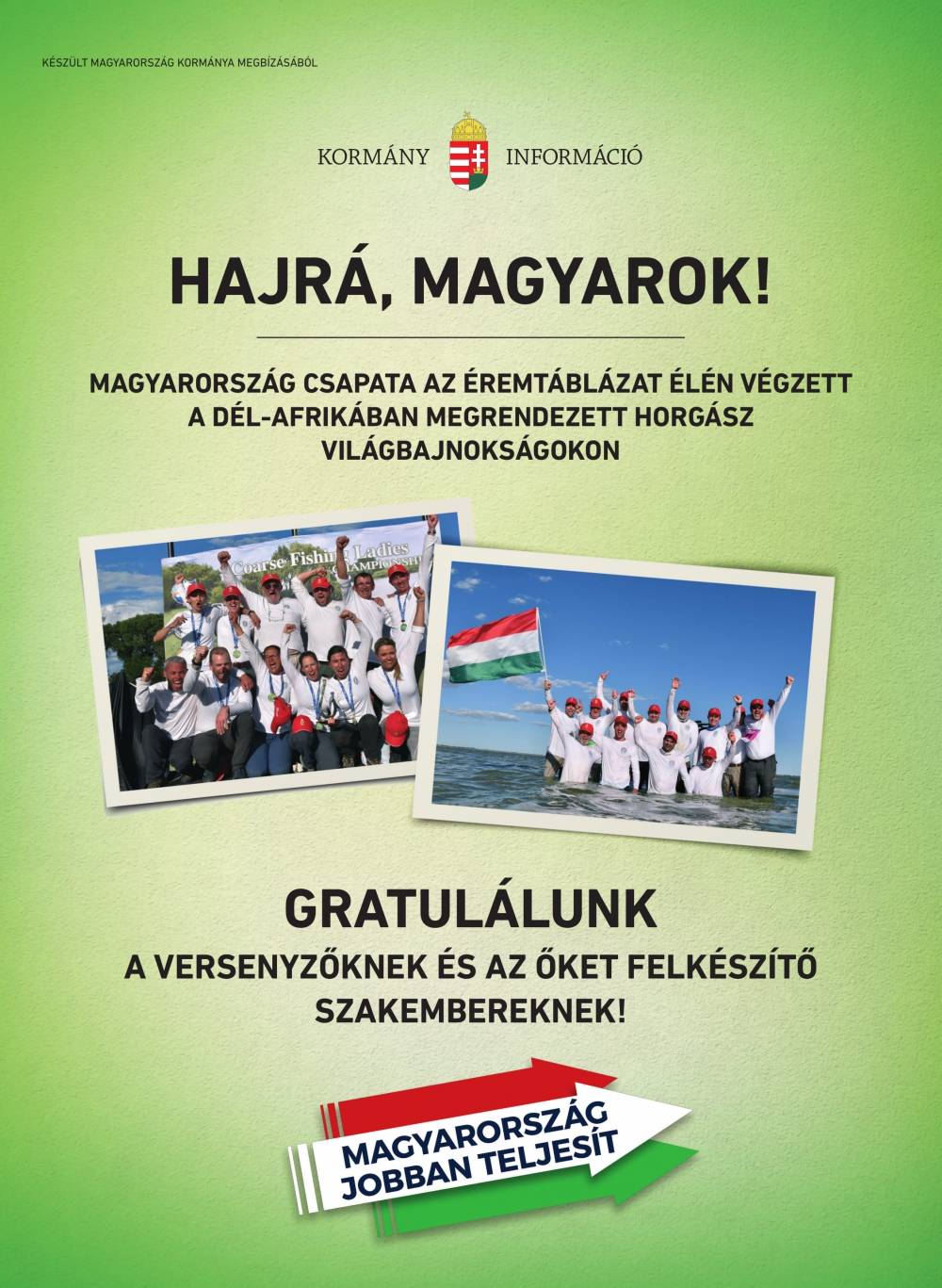 Gratulálunk a 2019-es Horgász Világjátékokon elért kimagasló eredményhez!