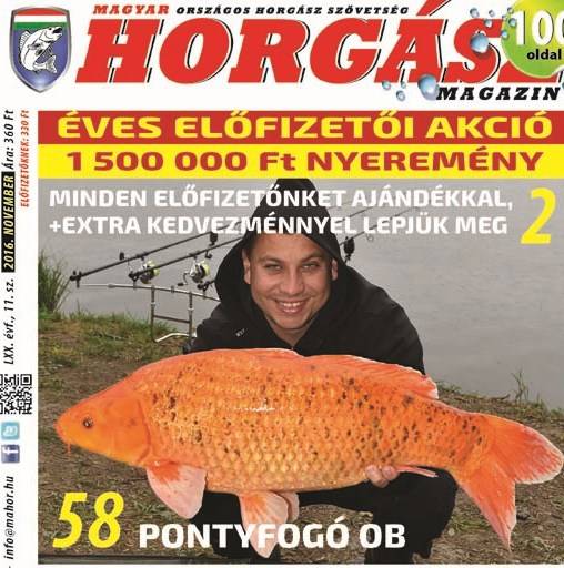 Megjelent a Magyar Horgász novemberi száma
