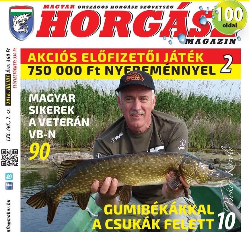 Megjelent a Magyar Horgász júliusi száma