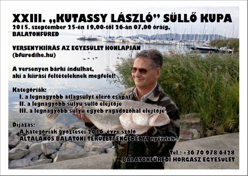 XXIII. „KUTASSY LÁSZLÓ SÜLLŐ KUPA”