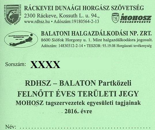 Ráckevei Duna-ág – Balaton közös területi jegy